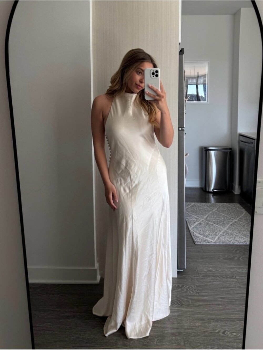 REFORMATION Roy Satin Dress 6
